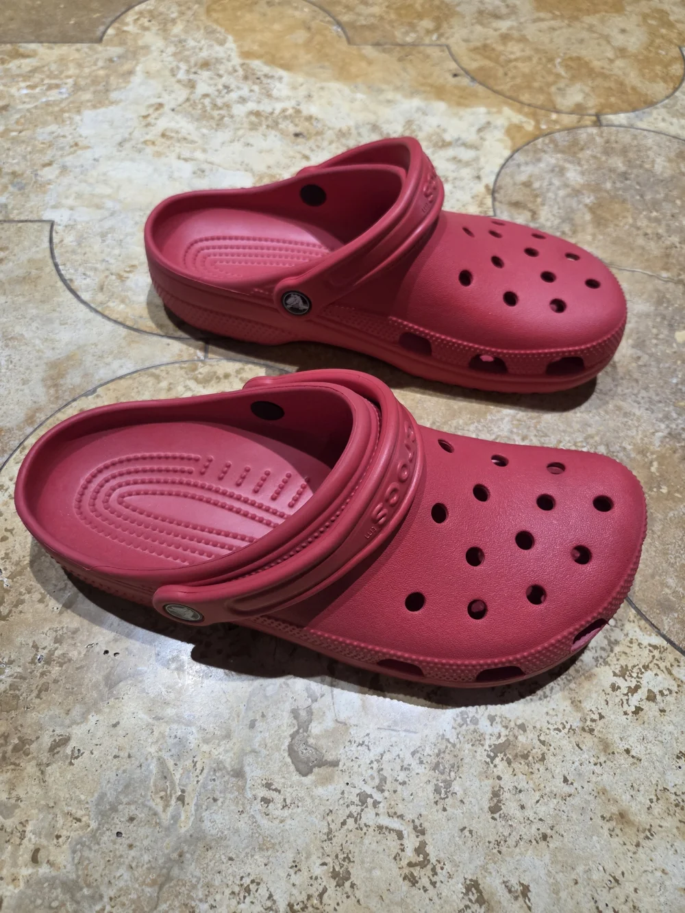 Red Crocs Size Men 8 Women 10 Shoes - Lightweight Comfort
